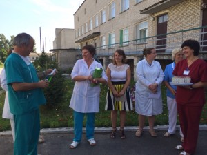 hôpital de Ratniv, pour assurer le bon fonctionnement de l'equipement reçu